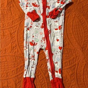 Little Sleepies valentines zippy